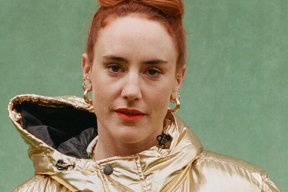 Lotte Rice looks at camera